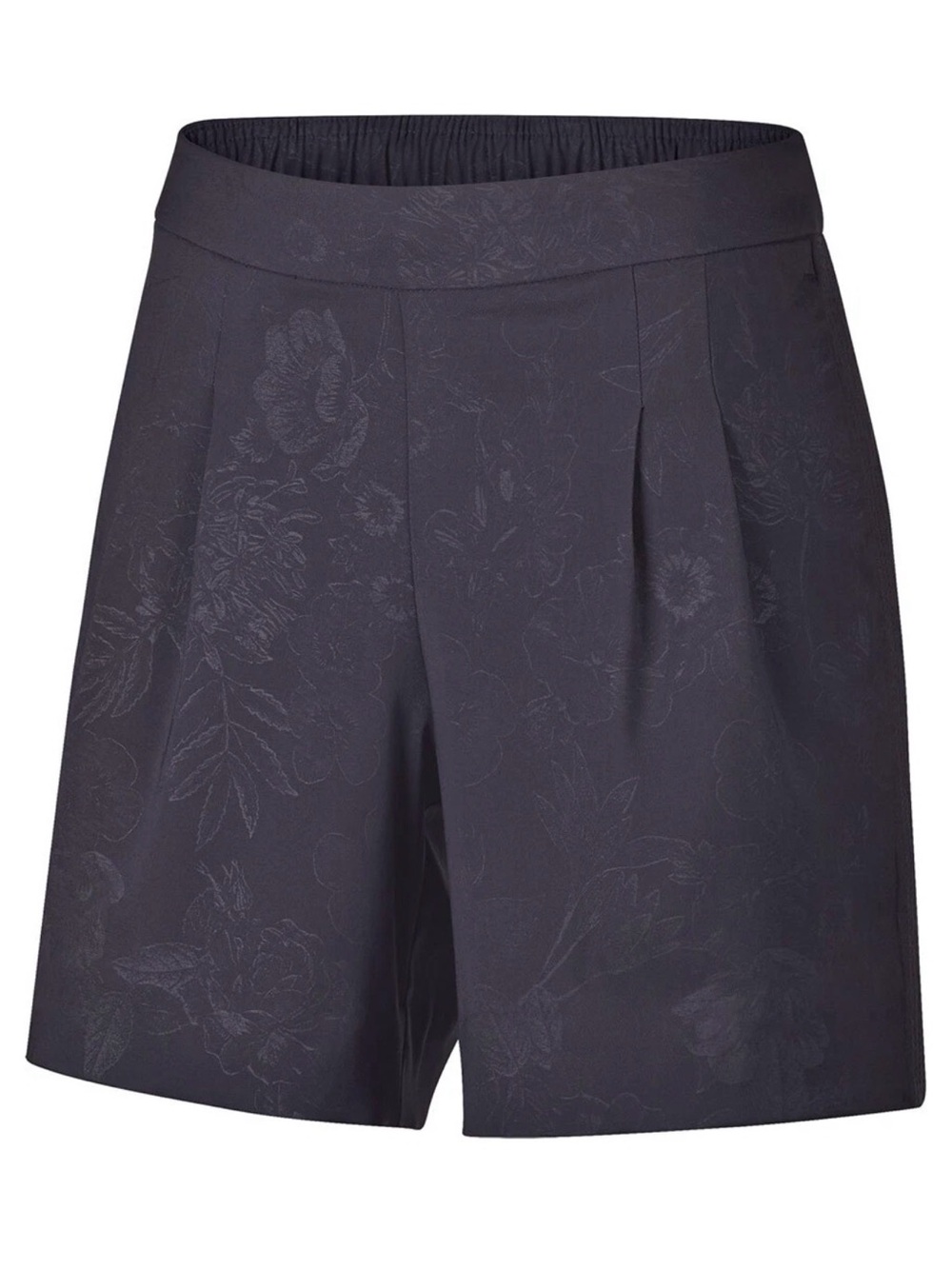 Nike Dri-Fit Women's Charcoal/Navy Floral Jacquard Shorts
